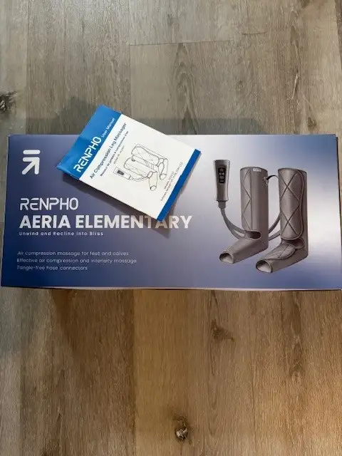 Air compression leg massager