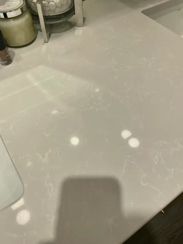 Stonewood 60' Double Sink Quartz bathroom countertop CLEARANCE - Photo 3