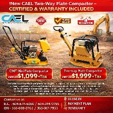 New CAEL Two-Way Plate Compactor – CERTFIED & WARRANTY