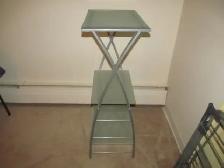 FROSTED GLASS STAND 3 GLASS SHELVES - Photo 2
