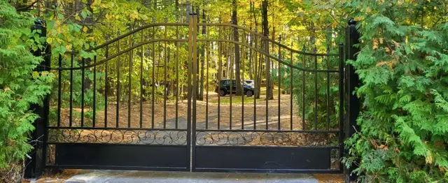 Aluminum Fencings Single Dual swing Gates Metal Driveway Gates - Photo 7