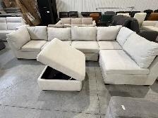 6 piece modular sectional with power footrests