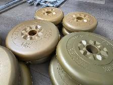 ️ Adjustable Weight Set   Barbell & Dumbbells (70 lbs Plates) - Photo 7