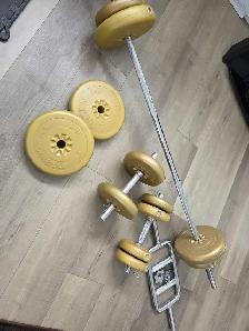 ️ Adjustable Weight Set   Barbell & Dumbbells (70 lbs Plates) - Photo 8