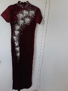 DARK RED LONG DRESS (Brand New)