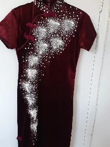 DARK RED LONG DRESS (Brand New) - Photo 2