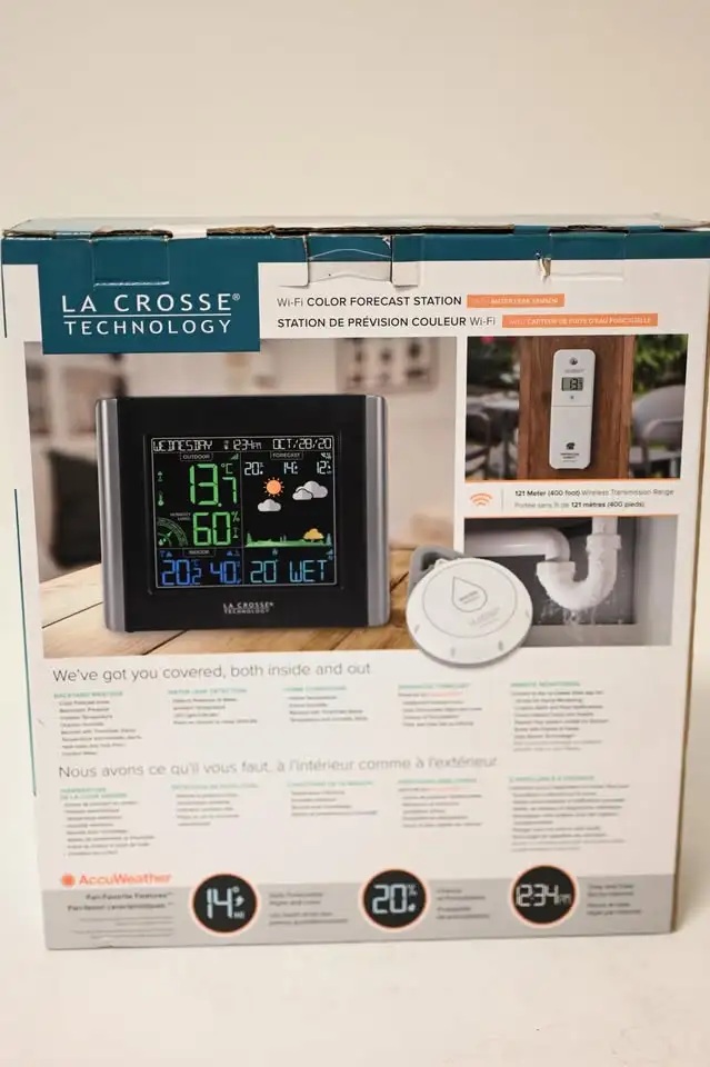 Water Leak Detection La Crosse View Wi-Fi Weather Forecast NEW - Photo 10