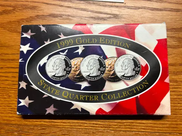 1999 State Quarters 24 Karat Gold Plated Set - Photo 3