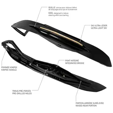 KIMPEX RUSH SNOWMOBILE SKIS