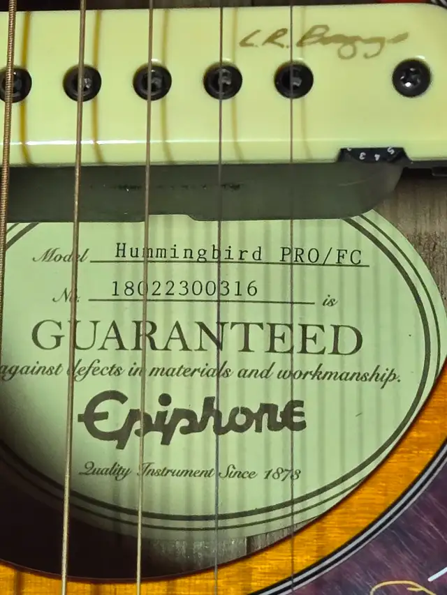 Epiphone Hummingbird Pro Acoustic/Electric - Photo 3