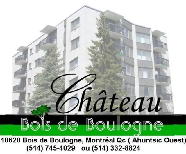 Grand 3 1/2 BETON - LIBRE ou 1er Juillet- Ahuntsic Ouest