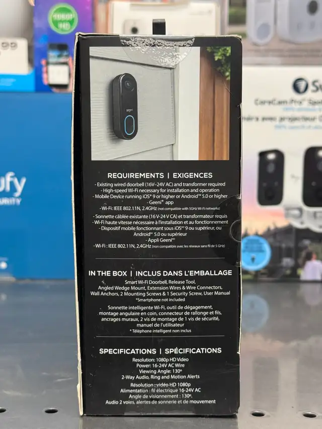 Geeni DOORPEEK Smart Wired Doorbell with 1080p HD Camera - NEW - Photo 2