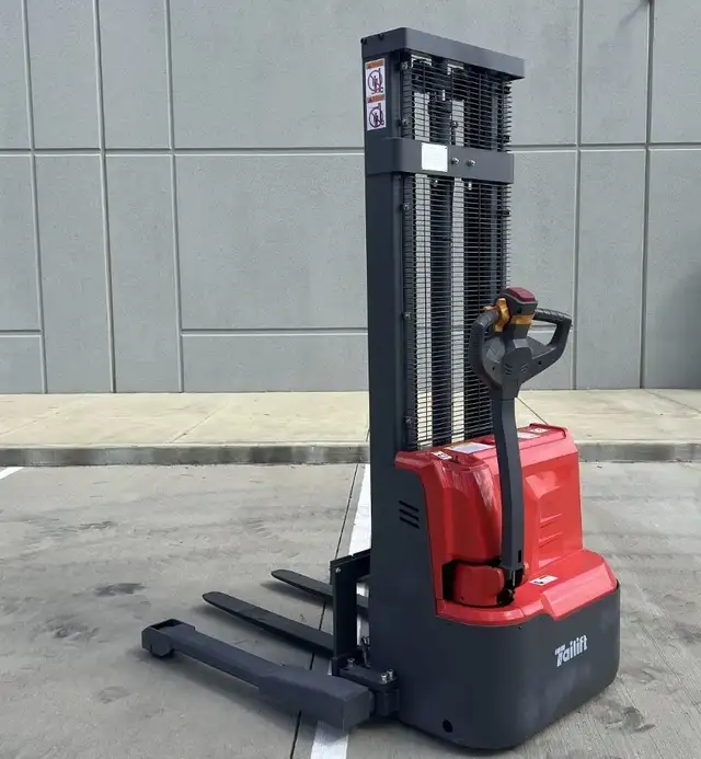 NEW ELECTRIC PALLET STACKER / JACK - 3300 LB CAPACITY - 98' LIFT - Photo 2