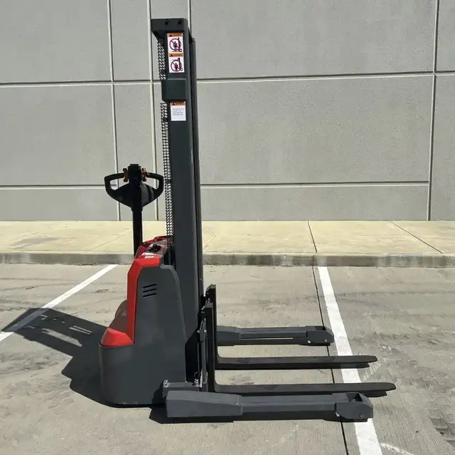 NEW ELECTRIC PALLET STACKER / JACK - 3300 LB CAPACITY - 98' LIFT - Photo 6