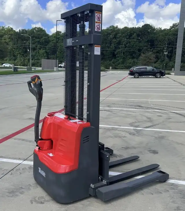 NEW ELECTRIC PALLET STACKER / JACK - 3300 LB CAPACITY - 98' LIFT - Photo 7