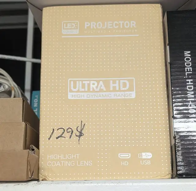 Projecteur LED Ultra HD Multimédia – HDMI USB – NEUF et Scellé
