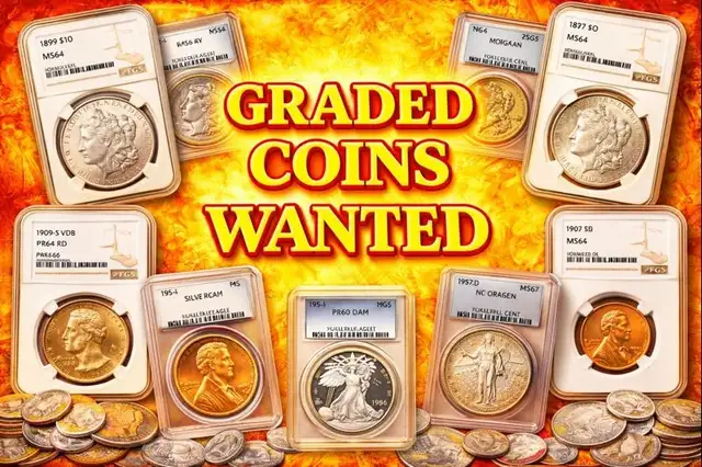 Wanted! Will pay cash for your graded coins and collections