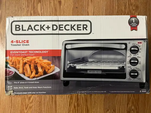 Black   Decker 4 Slice Toaster Oven - $65 (or best offer)