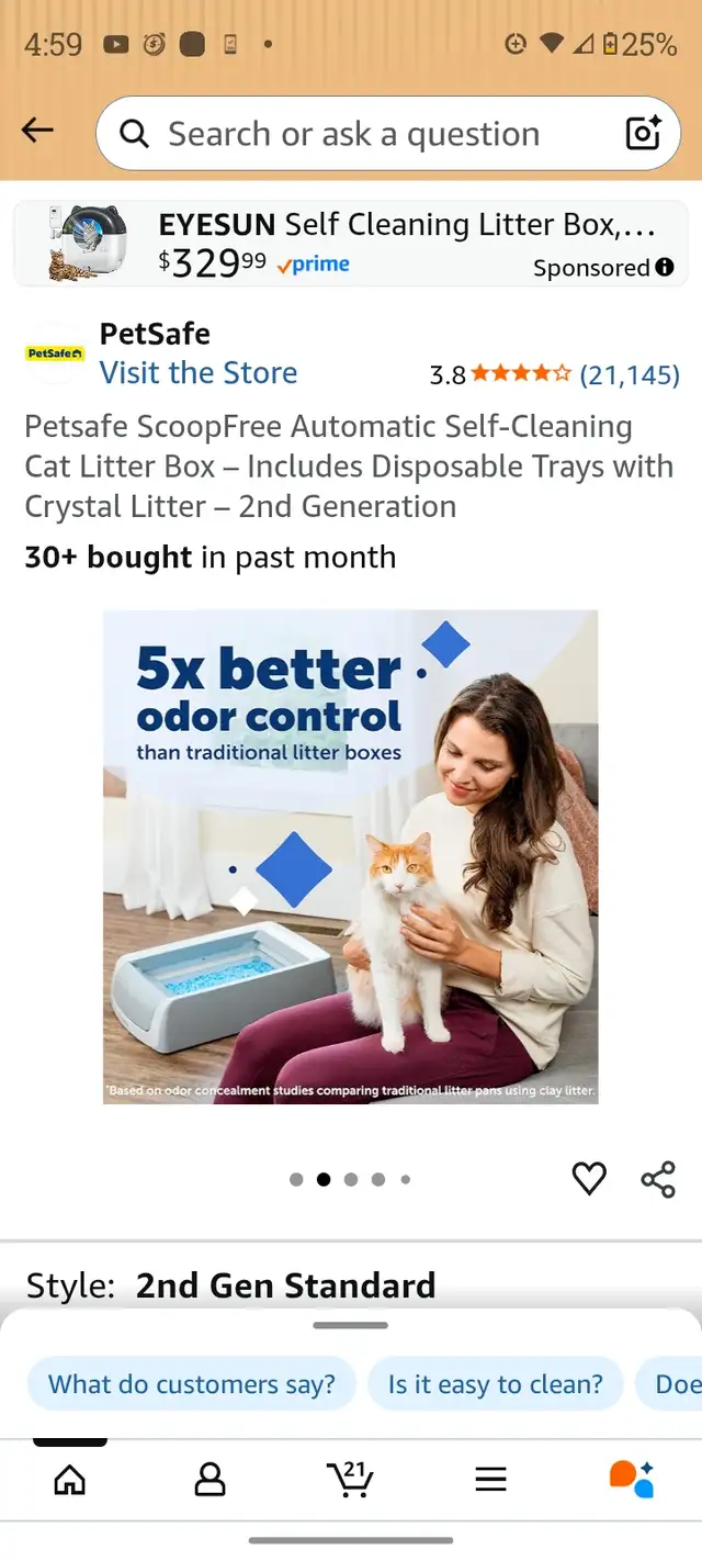 PetSafe scoopfree self cleaning litter box - Photo 4