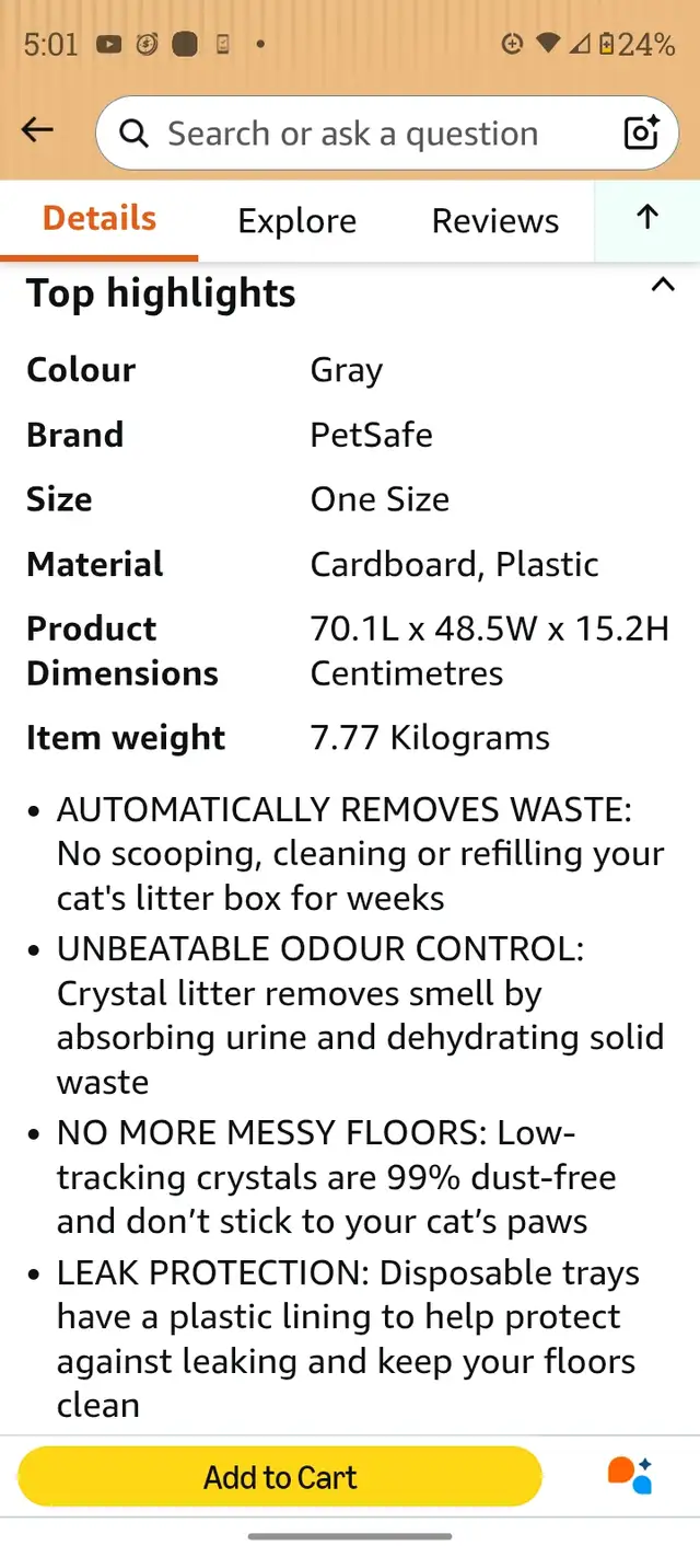 PetSafe scoopfree self cleaning litter box - Photo 6