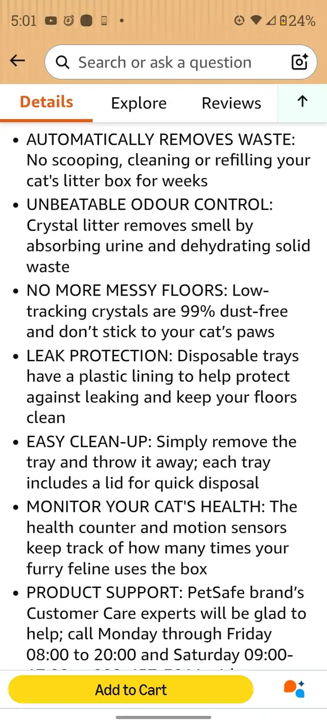 PetSafe scoopfree self cleaning litter box - Photo 7