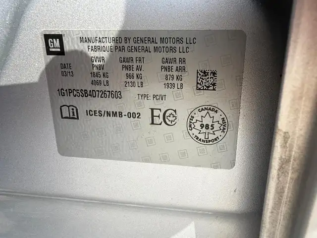 2013 Chevrolet Cruze 1LT Auto 4dr Sedan Automatic - Photo 11