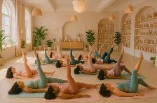 Pilates/yoga X chiots