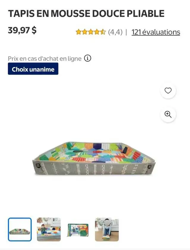 Tapis de jeu Infantino