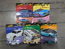 Set of 5 Hot Wheels Premium Car Culture Silhouettes