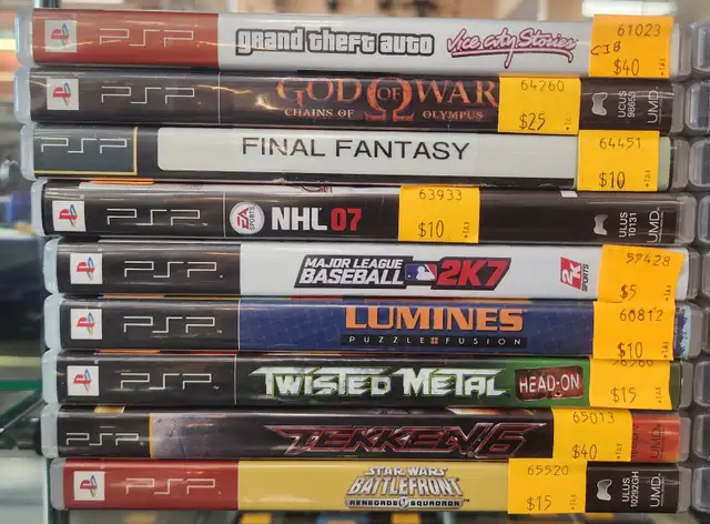Playstation PSP Games: GTA, LEGO, God of War, Need for Speed