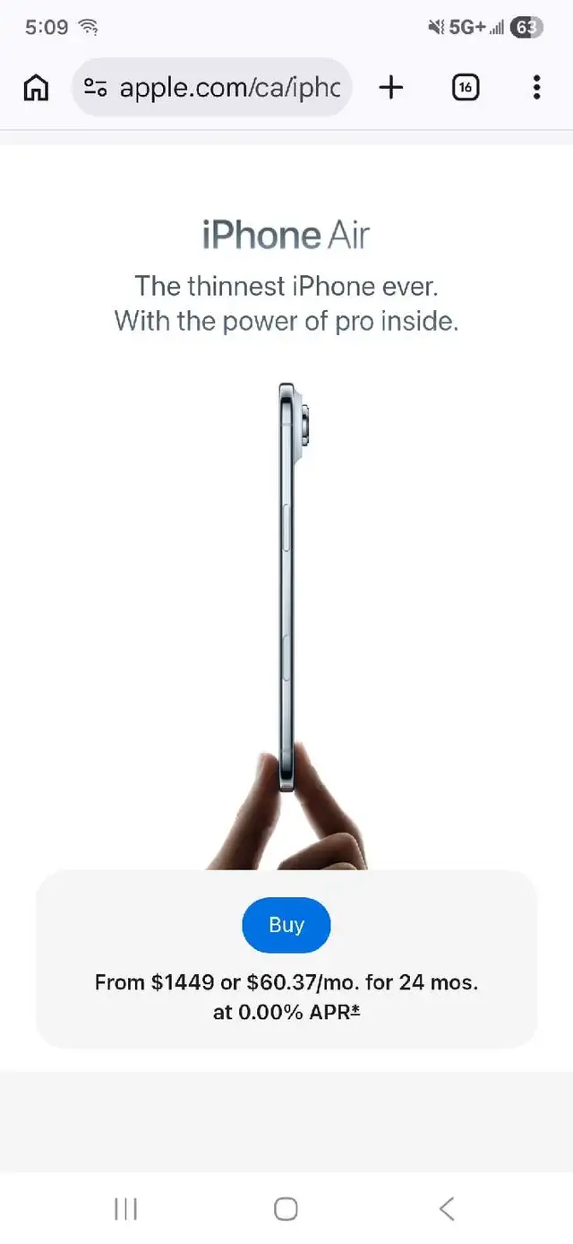 BNIB Iphone Air 256GB, Warranty - Photo 4