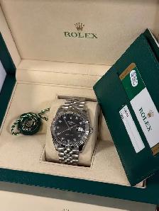 Rolex Datejust 41 Black Diamond Dial Full Set