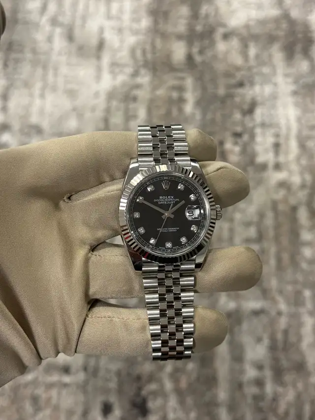 Rolex Datejust 41 Black Diamond Dial Full Set - Photo 6