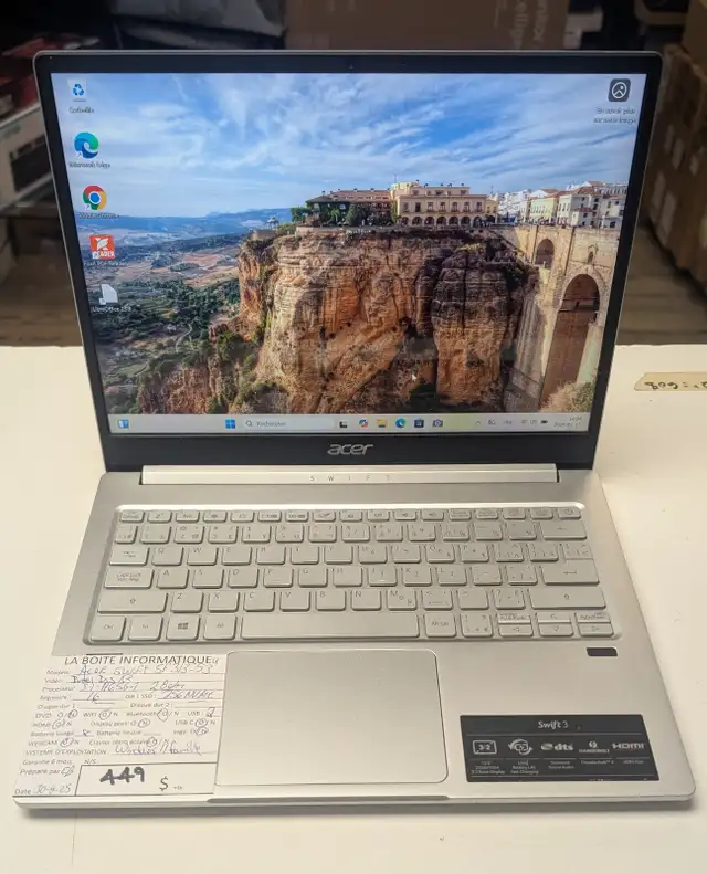 Acer Swift SF313-53 i7-1165G7 16Go SSD 256Go NVMe HDMI