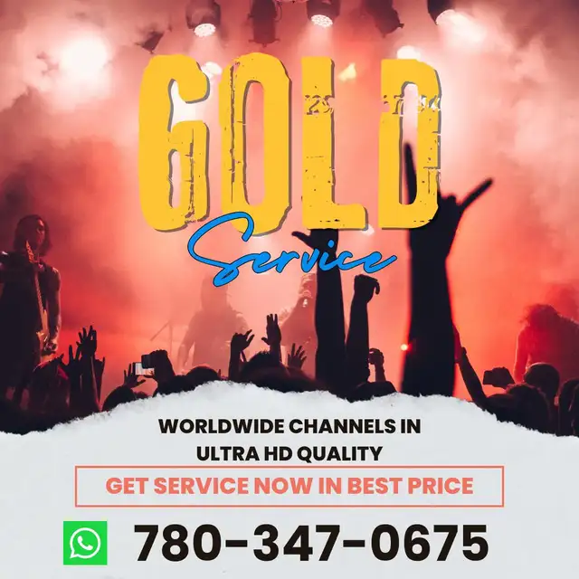 GOLD HUGE 4K TV AVAILABLE CALL NOW ! 780-347-0675