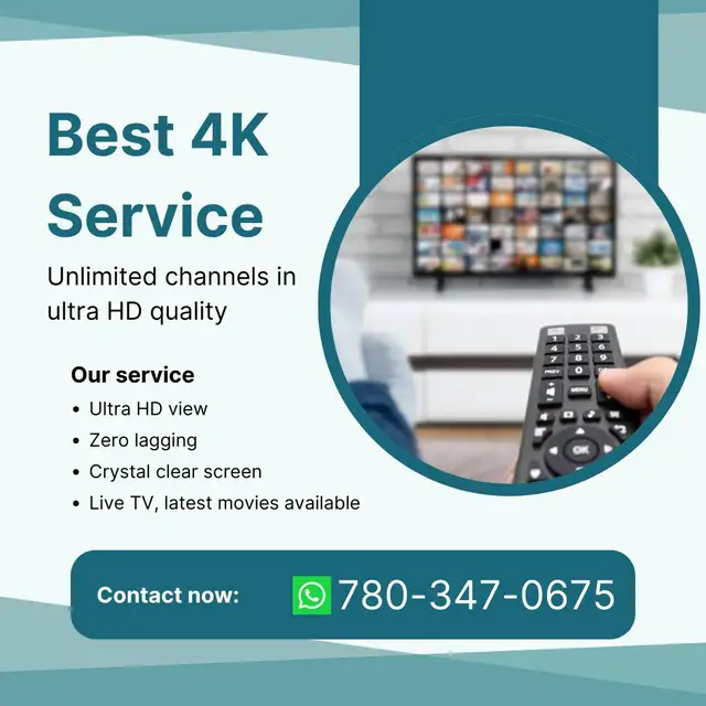 AMAZING 8K QUALITY TV AVAILABLE – CALL ! 780-347-0675