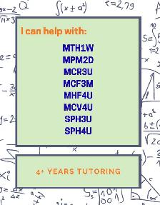 MATH AND PHYSICS TUTORING | ONLINE | $30 - Photo 2