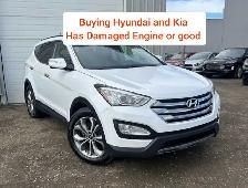 Buying $ Hyundai and Kia ( has engine damaged )