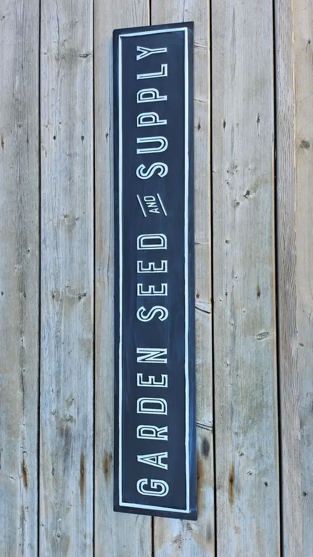 Garden Seed & Supply Metal Sign