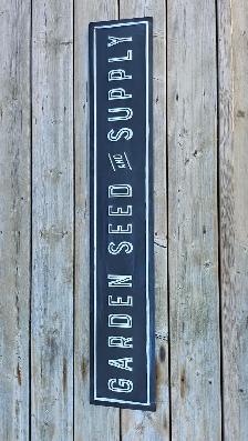 Garden Seed & Supply Metal Sign