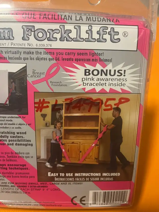 Forearm Forklift, Adjustable Lifting Straps - Photo 2