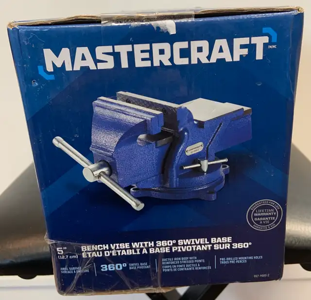 5"(12.7cm) Bench Vise with 360 Swivel Base - Photo 2