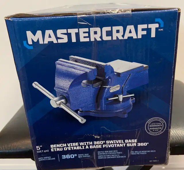 5"(12.7cm) Bench Vise with 360 Swivel Base - Photo 4