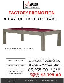 4x8' Baylor Billiard Table on SALE! Installation included! - Photo 2