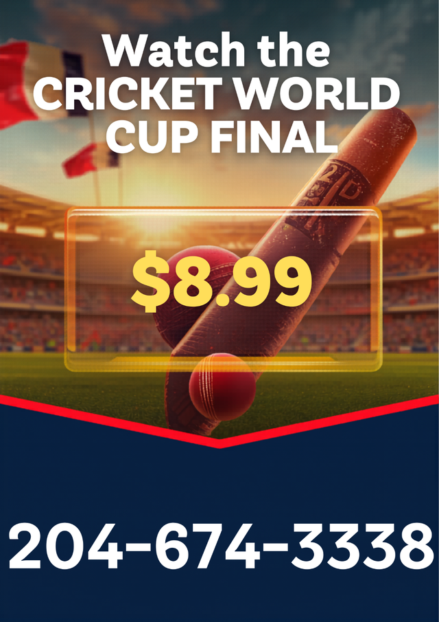 Watch The Ultimate Cricket World Cup Final Tonight