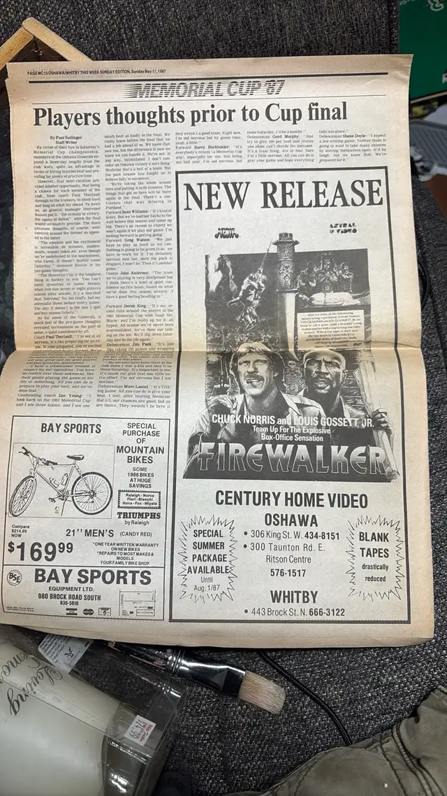 87 generals memorial cup paper - Photo 2