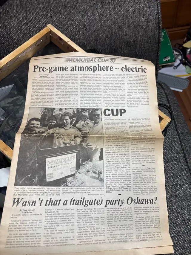 87 generals memorial cup paper - Photo 4