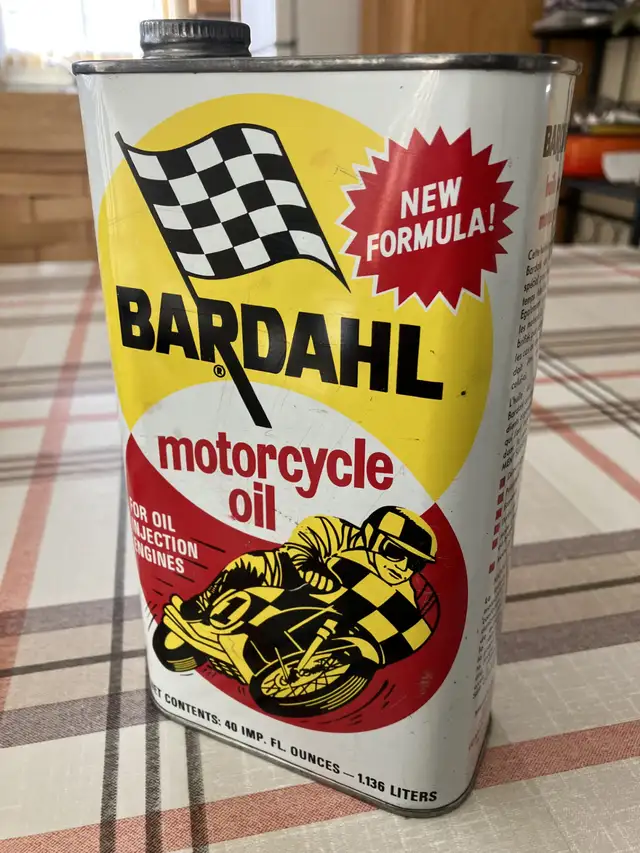 Vintage Bardahl oil can