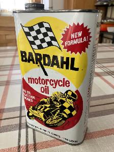 Vintage Bardahl oil can