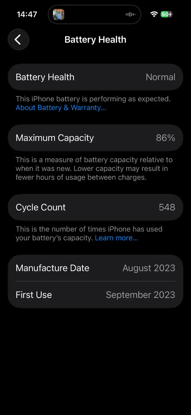 iPhone 15 White 128GB UNLOCKED Excellent Condition 86% Battery - Photo 4